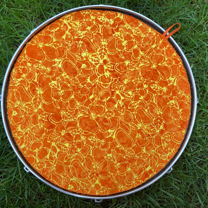 16" single layer Drum Bunny cloth drum cover - dampener - partial mute - compare to Drum Tortillas - Quesadilla - Big Fat Snare image 1