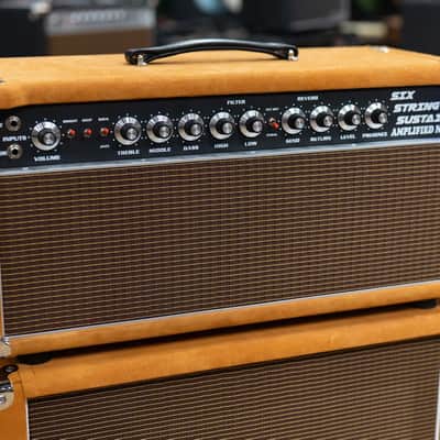 Amplified Nation Six String Sustain 50W Head & 112 Cab – Golden Brown Suede image 3