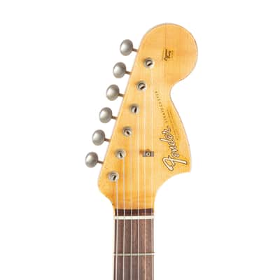 2022 Fender Custom Shop LTD 1967 HSS Heavy Relic Stratocaster Guitar, Aged Shorline Gold, CZ55XXXX image 8