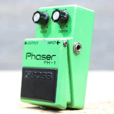 Boss PH-1 Phaser Silver Screw Black Label Made in Japan Phaser Effect Pedal image 2