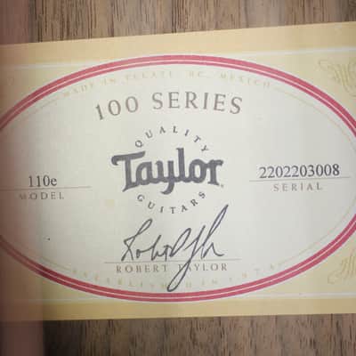 2023 Taylor 110e Dreadnought Acoustic Electric Guitar Natural w/Soft Case image 7