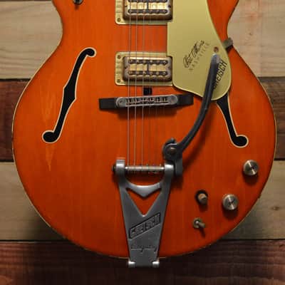 Gretsch G6120DC Chet Atkins Nashville Double Cutaway Orange Stain 1964/1965 image 7