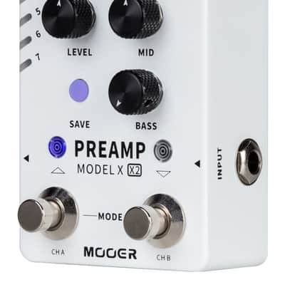MOOER Preamp Model X2 Dual-Channel Digital Preamp Effektpedal image 2