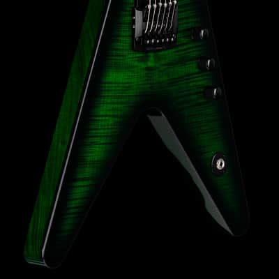 Dean USA ML Flame Top Kahler - Emerald Green Burst #21098 image 6