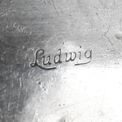 Ludwig Spring Cymbal Arm with Script Logo, 13" Ludwig Ride/Crash Cymbal with Script Logo, 10" Triangle, Traps Era 1920s-30s / INSPECTED & TESTED image 11