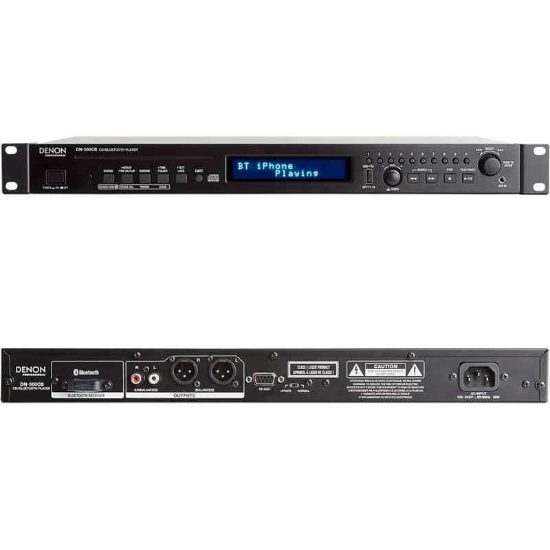 Denon DN-500CB Rackmount CD/Media Player with Remote image 1