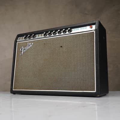 1968 Fender Deluxe Reverb AB763 Silverface 1x12 Combo Amp #59042 image 24