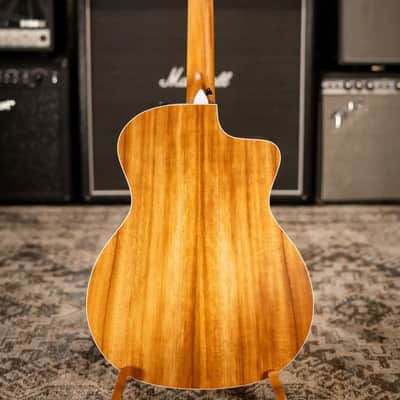 Taylor 214ce - K Koa/Spruce Left Handed Acoustic/Electric Guitar - Natural with Gig Bag image 7