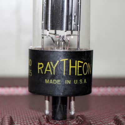 RAYTHEON 5Y3GT VT-197A BLACK PLATE D GETTER NOS+ NIB VINTAGE 1949 image 1