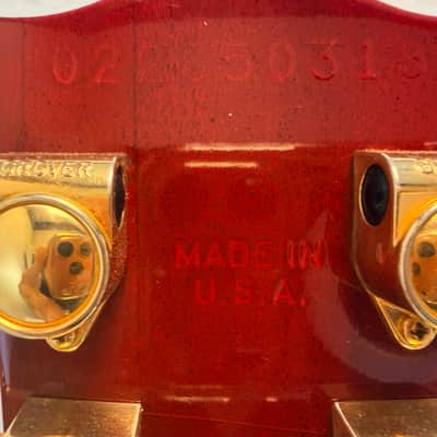 Gibson Les Paul Standard Double Cutaway Plus Trans Red – Repaired Headstock 2005 - Trans Red image 17