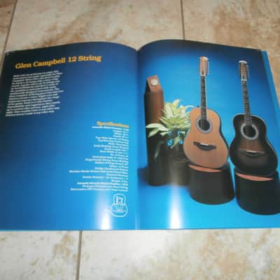 Vintage 1980 Ovation Acoustic/Acoustic Electric Guitar Catalog! Rare Original Case Candy, Paperwork! image 12