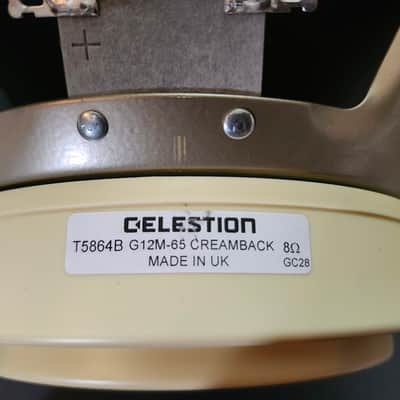 Celestion G12M Creamback 8ohm 65w (G12M-65) Amp Replacement Speaker - UK Made image 2
