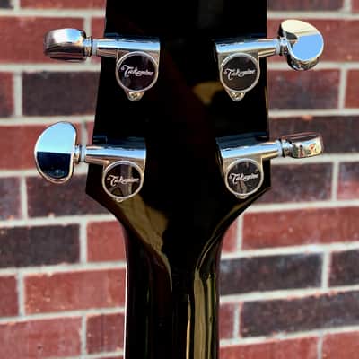 Takamine FT341 Gloss Black Acoustic-Electric Limited Edition Guitar & Semi-Hard Case Demo Video Inside image 6