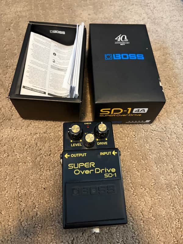 Boss SD-1 40th Anniversary Limited Edition Super Overdrive 2021 Black image 1