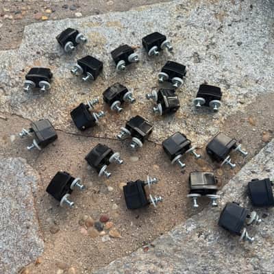 20x Pack World Max Bass Drum Small Single Side Die Cast Lug – Black Nickel image 6