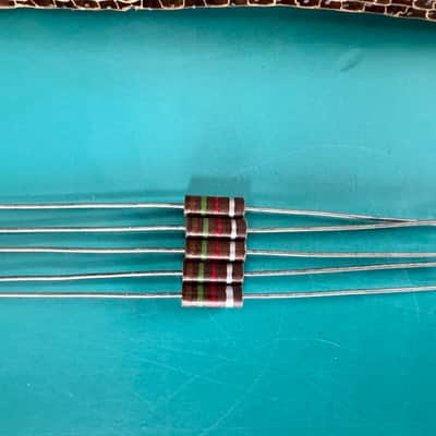 NOS 5x 1.5K 0.5W 1/2W 10% CARBON COMPOSITE COMP RESISTORS FOR TUBE AMP HIFI AMPLIFIER image 5