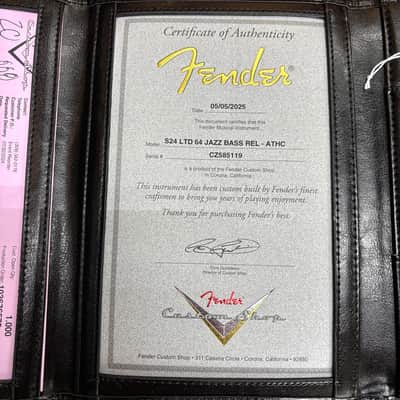 Fender Custom Shop Limited Edition 1964 Jazz Bass Relic Aged Tahitian Coral w/Hard Case image 12