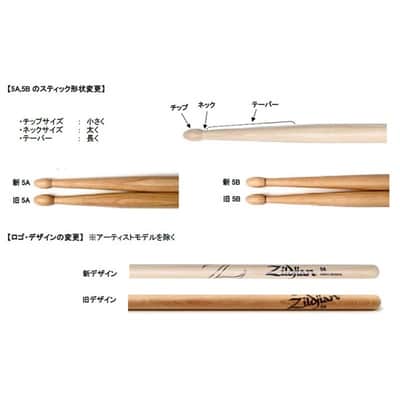 Zildjian LAZLZ5AR [Hickory Series 5A / Wood Tip / Red Finish] image 2