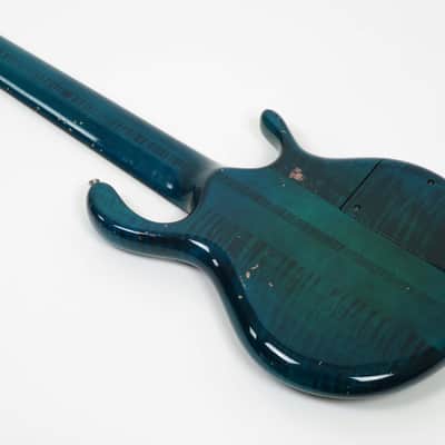 1994 Pedulla  MVP 6 Left Handed- Blue Green Burst - Rare Lefty 6 String Bass - Players Condition -Flamed Maple image 11