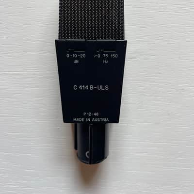 AKG C414 B ULS Large Diaphragm Multipattern Condenser Microphone 1990s - Black image 2