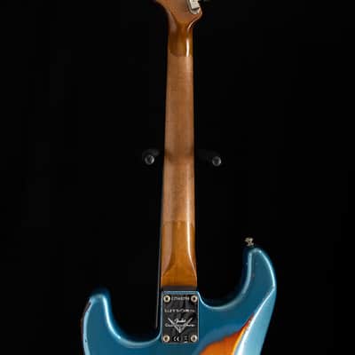 Fender Custom Shop LTD 1961 Heavy Relic Stratocaster Lake Placid Blue Over 3 Tone Sunburst image 16