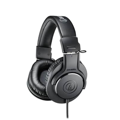 Audio-Technica ATH-M20X Professional Studio Monitor Headphones, Black image 1