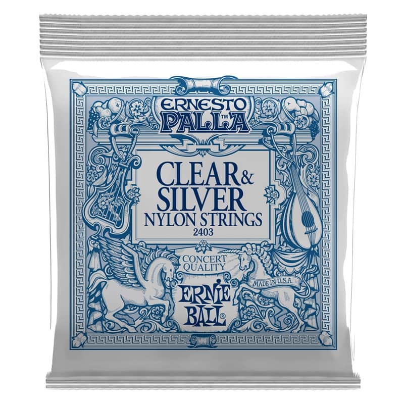 Ernie Ball 2403 Ernesto Palla Clear & Silver image 1