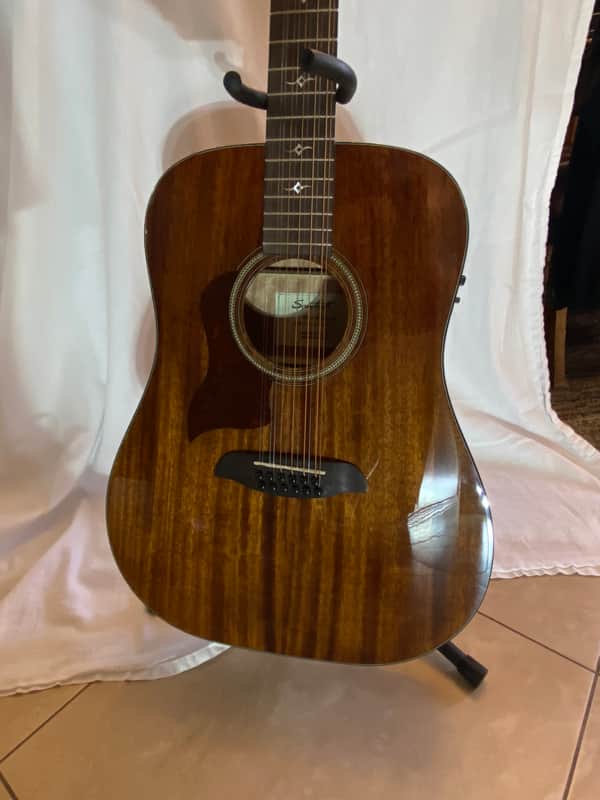 Sawtooth Mahogany Series Left-Handed 12-String Solid Mahogany Top Acoustic-Electric Dreadnought Guitar image 1
