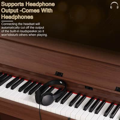 Glarry 88-Key Home Fully Weighted Hammer-action Keybed Digital Piano image 8