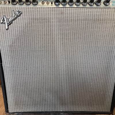 Vintage 1980 Fender Super Reverb Silverface 70 W 4x10" Guitar Combo Tube Amplifier w foot switch image 4