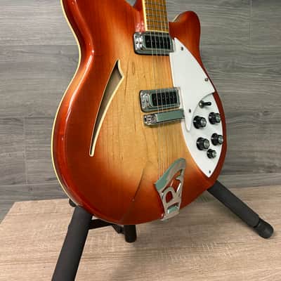 1986 Rickenbacker 360 Fireglo Electric Guitar w/ Case #2697 image 3
