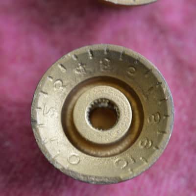 Vintage 1960s Gibson Gold Reflector Knob Set ES-335 SG Standard Custom Les Paul image 10