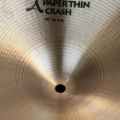 Zildjian A Paper Thin Crash Cymbal 14" 1.6 lbs Made in USA - Used, Good Condition image 4