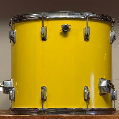 1970's Tama 18" Imperialstar Floor Tom W Re-Rings 16x18 Yellow image 4