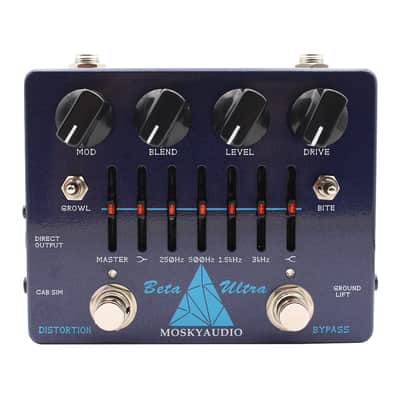 Mosky Beta Ultra Bass Preamplifier Pedal with Distortion 6 Band EQ,price include the import duty for US buyer image 1