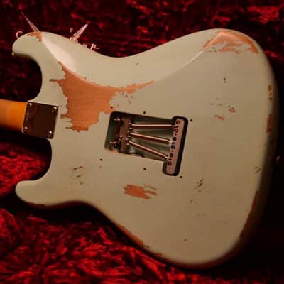 Fender 1963 Stratocaster Custom Shop HREL 2022 -  Aged Surf Pearl image 5