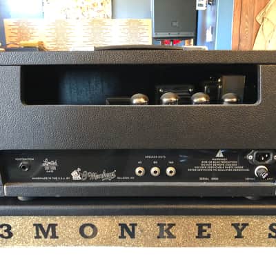 3 Monkeys Virgil Amp Black 1 of 25 w 2x12 Coffin Cabinet Exc. image 4