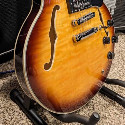 Firefly FF338PRO - ES-335 Style Semi-Hollow - Stainless Steel Frets Locking Tuners Cool Inlays Figured Top image 14