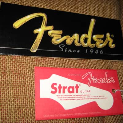 Fender Dealer Display Sign W/ Hang Tags Set of 3  1990's image 2