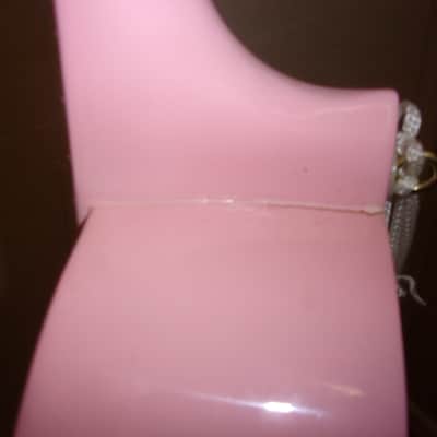 Barbie Mattel Kids Size Girls Acoustic Guitar and Pink Strap small body sounds like a Ukulele 2005 image 13