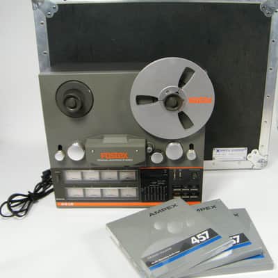 Fostex A8-LR 8 Track 1/4 Inch Tape Machine; 15 IPS w/ Snake, NOS 457 Reels & Anvil Case 1980's image 5
