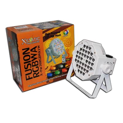 XStatic X-PAR Fusion RGBWA DMX LED Slim Mega Par Pro White DJ Stage Wash Light image 6
