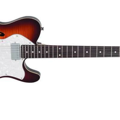 Vintage Reissued Series V72HFTB Flame Top w / 2 Humbuckers, Tobacco Burst image 2
