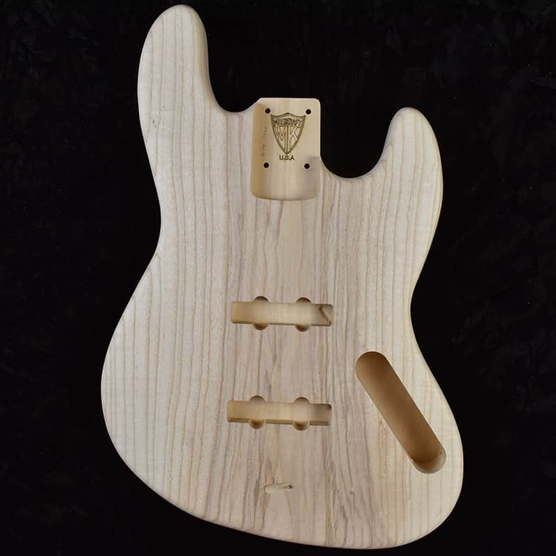 J Bass Style Body - 2 Piece Basswood with 2 Piece Ash Top - Weight: 4 lbs 10 oz - 2.5" Heel Width to fit 1.5" Nut Width Necks Bild 1