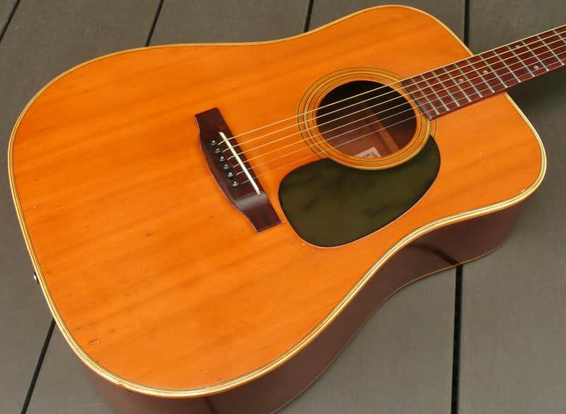 Yasuma Newance Model 140 Dreadnought size guitar 1969 Natural | Reverb
