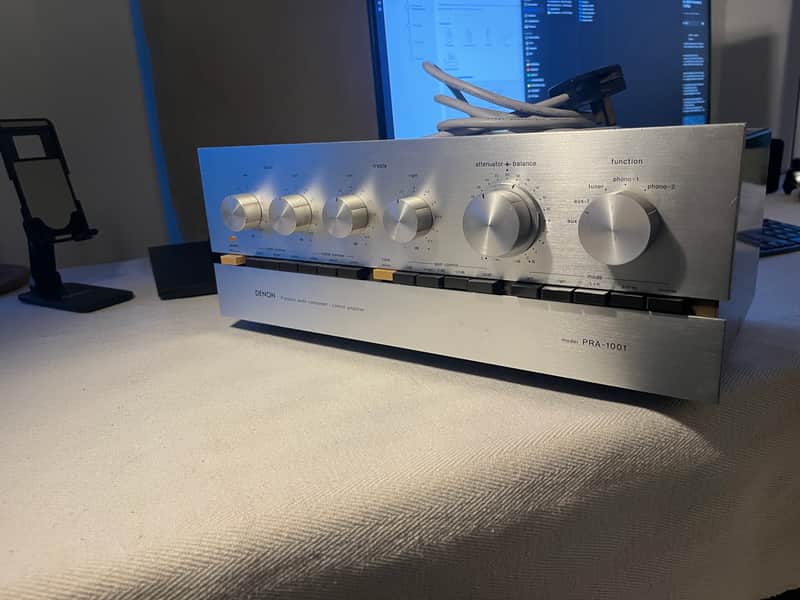 Serviced Denon PRA-1001 Control Amplifier (1978) | Recapped PSU | Audiophile Phono Stage