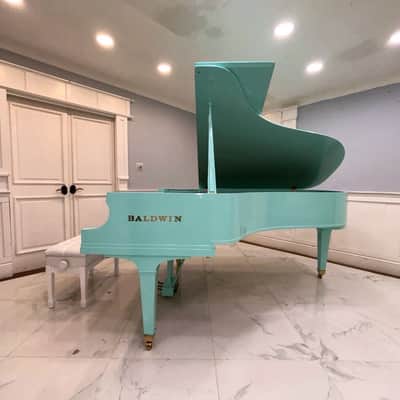 Baldwin SF-10 Artist Series Grand Piano - 7' Light Emerald Finish image 4