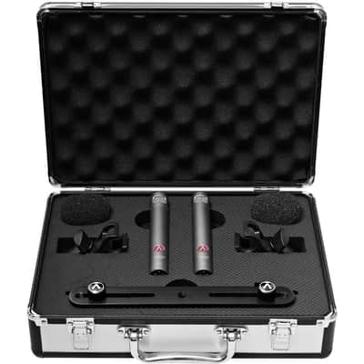 Austrian Audio CC8 Stereo Set Includes: 2 x CC8 Cardioid True Condenser Microphones, 2x OCH8 Mic Clip, 2x CCW8 Windshield, SB1 Stereo Bar, Transport Case image 1