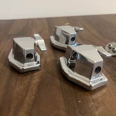 Set of (3) - Vintage Pearl DLX MLX Floor Tom Mounts image 2