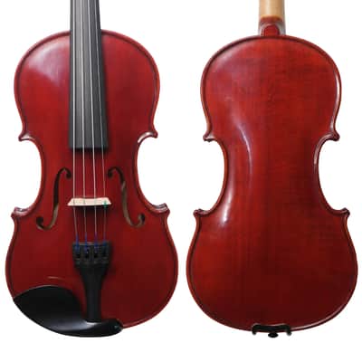 Handmade1/4 Violin Outfit–Italian Spruce,One Piece Back, Sweet Tone, Case&Bow image 3